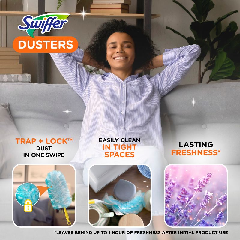 Swiffer Dusters Multi-Surface Refills - Febreze Lavender Scent - 18ct, 3 of 15