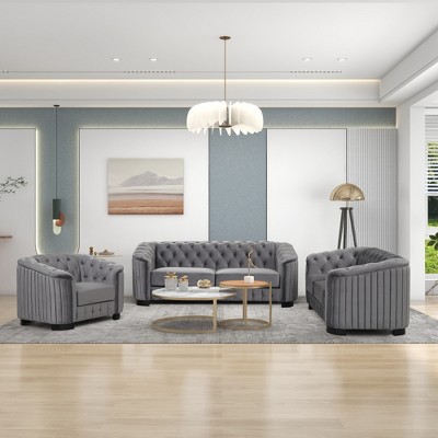 41.5" Velvet Accent Chair with Removable Cushion - Modern Single Sofa for Living Room, Bedroom & Small Spaces, Durable Wood Frame & Soft Fabric