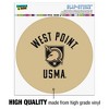 US Military Academy Black Knights Automotive Car Window Locker Circle Bumper Sticker - 3 of 4