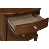 NicBex 3 Dovetail Drawers Mirrored Nightstand,Bedside Table with Nickel Tone Knobs,Modern Side Table for Bedroom - 4 of 4