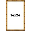 PosterPalooza | 14x24 Bamboo Picture Frame, UV Acrylic, 4 Finishes - Brown, Black, Gold, and Natural - 2 of 4