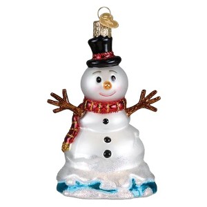 Old World Christmas Blown Glass Ornament for Christmas Tree, Mr. Melting Snowman - 1 of 4