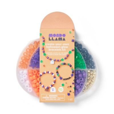 Halloween Craft Glow Beaded Bracelet Kit - Mondo Llama™