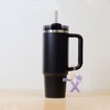 Unique Bargains Star Sequin Letter X Flower Tassel Water Cup Pendant Purple 1 Pc - 3 of 4