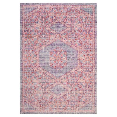 Lavender/Fuchsia Medallion Loomed Area Rug 8'X10' - Safavieh