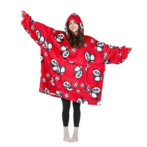 Tirrinia Wearable Blanket Oversized Hoodie for Adults, Patterns Sweatshirt Blanket, as Warm & Funny Gifts for Men Women Girlfriend - 1 of 4
