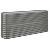 vidaXL Garden Raised Bed Powder-coated Steel 59.8"x31.5"x26.8" Anthracite - 2 of 4