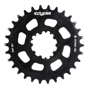 Eclypse Glide-Pro Stick Em DM, 34T, 9-11sp, Direct Mount, Chainring, Alloy, Black, 0mm offset - 1 of 1