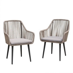 Sunsitt 2pc Outdoor Dining Chairs - 1 of 4