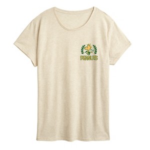 Women's - Peanuts - Country Club Snoopy and Woodsocks Short Sleeve Graphic T-Shirt - 1 of 4