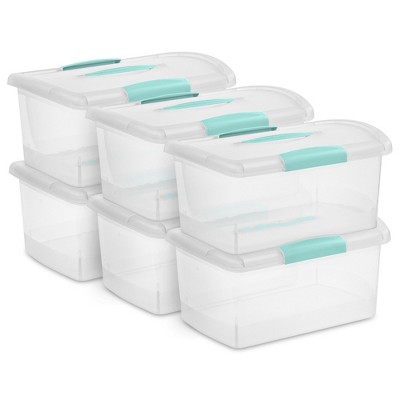 Sterilite Nesting ShowOffs Clear File Box w/ Latches