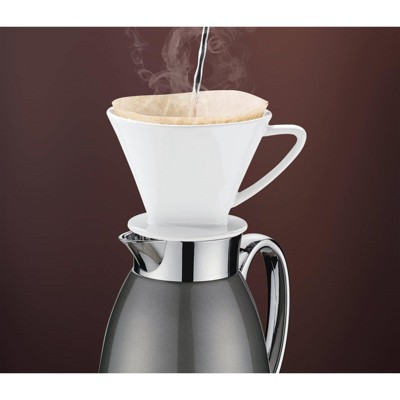 Gray Stainless Steel Insulated Carafe with Glass Liner
