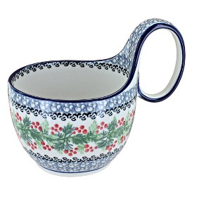 Blue Rose Polish Pottery 845 Ceramika Artystyczna Soup Mug - 1 of 1