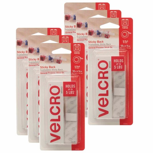 Velcro® Brand Sticky Back Round Dots 3/4 Hook & Loop Fastener
