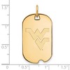 Black Bow Jewelry 10k Yellow Gold West Virginia Mountaineers NCAA Pendant - 2 of 3