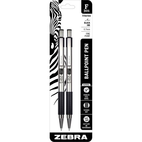 Zebra Refill for Zebra JK G-301 Gel Rollerball Pens, Medium Conical Tip, Black  Ink, 2/Pack