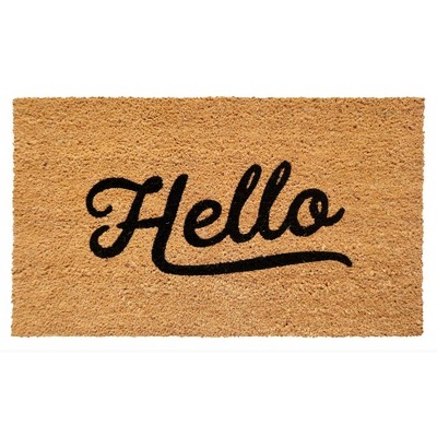 Tufted Simply Hello Doormat Black - Raj