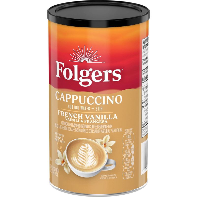 Folgers Light Roast Cappuccino Vanilla Can - 16oz, 5 of 8