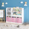 Kids Bookshelf, Multifunctional 4-Layer Children's Bookshelf With 3 Foldable Fabric Drawers, Wood Kids Toy Storage Organizer For Playroom, Nursery - 2 of 4