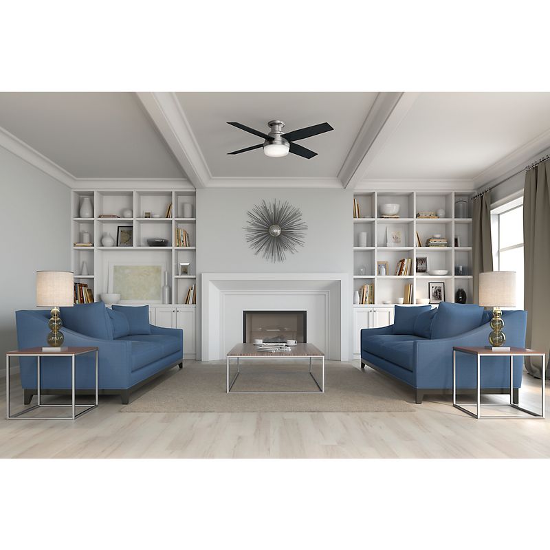 52" Dempsey Low Profile Ceiling Fan with Remote (Includes LED Light Bulb) - Hunter Fan, 4 of 13