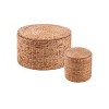 Satalia Round Water Hyacinth Storage Tables - 2pc Set - OC1086404 - Natural - SEI - 3 of 4