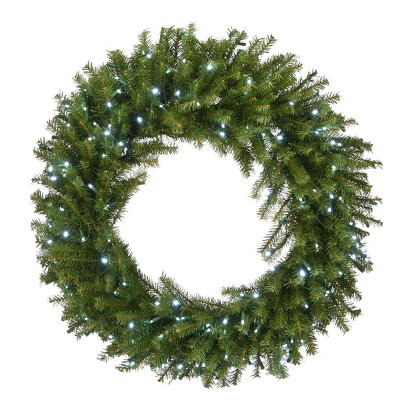 36" Prelit Norwood Fir Christmas Wreath White Lights - National Tree Company