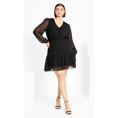 Women's Plus Size Kiki Dress - black | CITY CHIC