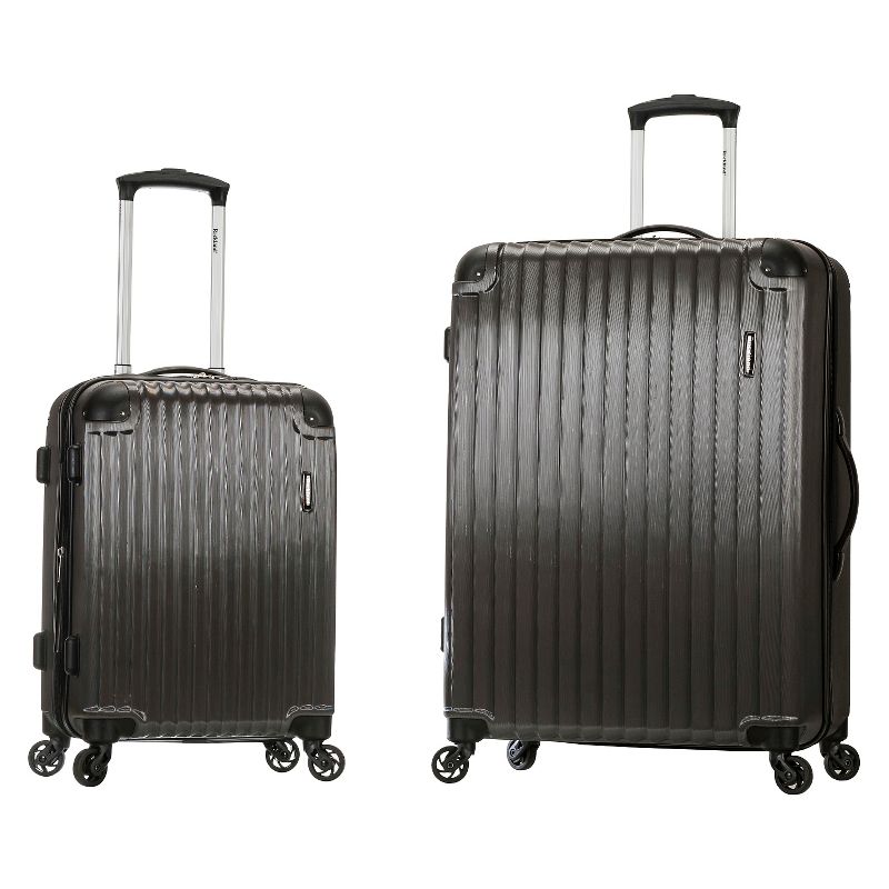 Rockland Santorini 2pc Expandable Polycarbonate Hardside Carry On Spinner Luggage Set - Gray, 1 of 4
