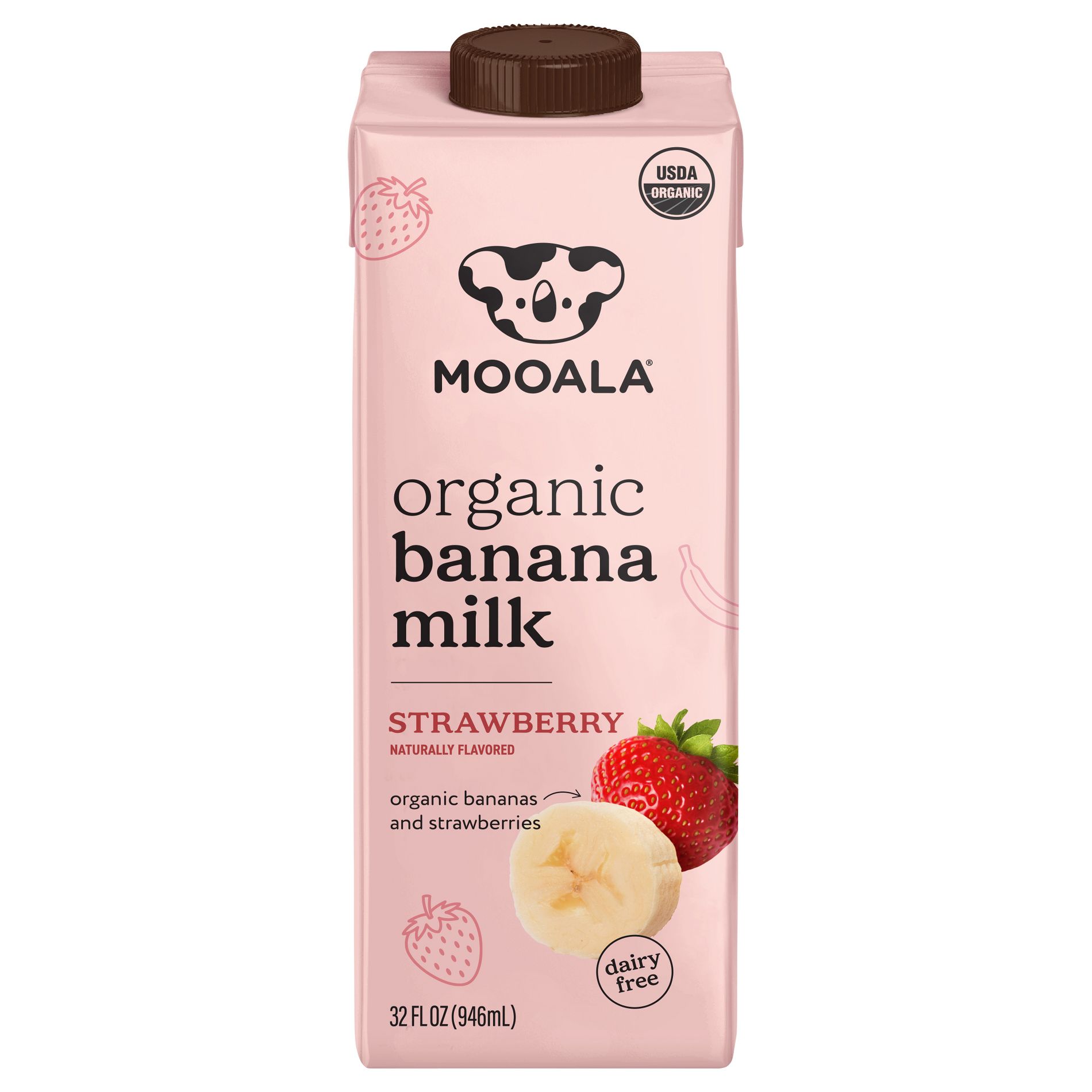 Organic Strawberry Bananamilk, 32oz - Case of 6