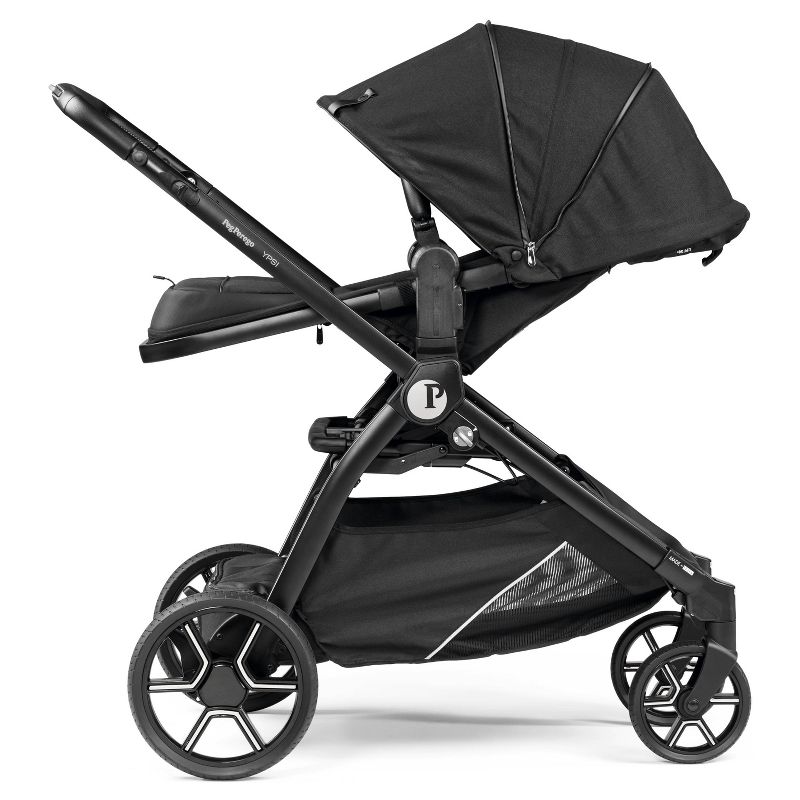 Peg Perego Ypsi Compact Single to Double Stroller - True Black, 3 of 8