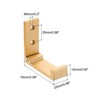 Unique Bargains Aluminum Alloy Folding Space-Saving Design Coat Hooks - 2 of 4