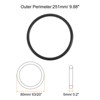 Unique Bargains Rubber Universal Sewing Machine Motor Stretch Belt Seal Repair Parts 5 Pcs - 2 of 4