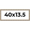 PosterPalooza | Panoramic Refined Silver Picture Frame - UV Acrylic, Foam Board Backing, Hanging Hardware - 2 of 4