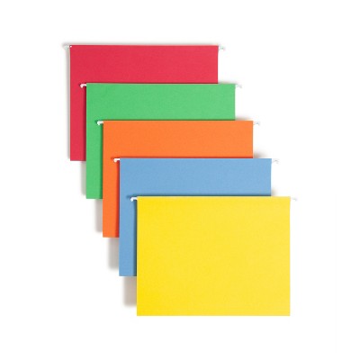 Smead Hanging File Folder with Tab, 1/5-Cut Adjustable Tab, Letter Size, 25 per Box