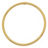 Black Bow Jewelry 3mm 14k Yellow Gold Polished Hollow Round Tube Bangle Bracelet - 2 of 4