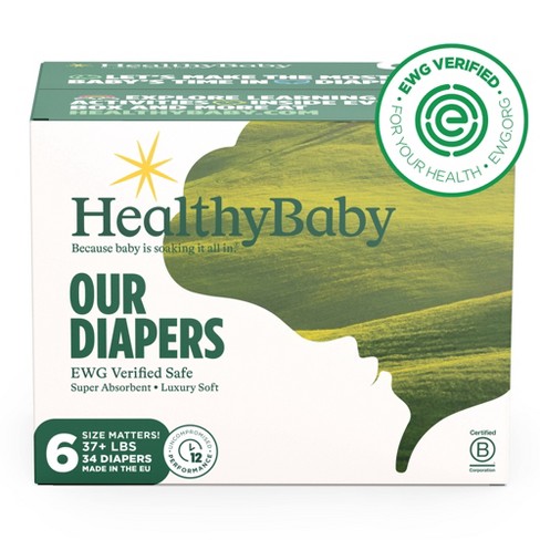 Size 6 Ultra-Absorbent Natural Baby Diapers