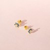 Girls' Flower Cluster Screw Back 14k Gold Earrings - In Season Jewelry - 4 of 4
