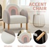 Swtroom Accent Chair Living Room Chair Reading Scooped Arm Chair Bedroom Modern Comfy Sofa - 3 of 4