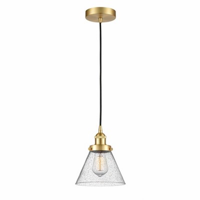 Cone - 1 Light Mini Pendant In Industrial Style-9.75 Inches Tall and 7.75 Inches Wide