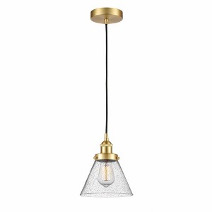 Cone - 1 Light Mini Pendant In Industrial Style-9.75 Inches Tall and 7.75 Inches Wide - 1 of 1