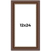 PosterPalooza | Panoramic Traditional Brown Picture Frame - UV Acrylic, Foam Board Backing, Hanging Hardware - 2 of 4
