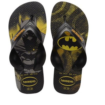 Havaianas Kids Max Heros Batman Flip Flop Sandals, Size 10