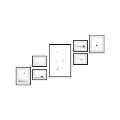 Haus and Hues Claremont Gallery Wall Frame Set with Real Glass and Mat