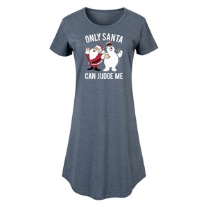 Women's - Frosty The Snowman - Christmas Graphic T-shirt Dress - 1 of 4