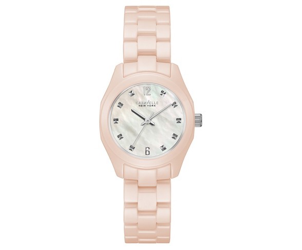 Women's Caravelle New York Analog Watch - Pale Pink