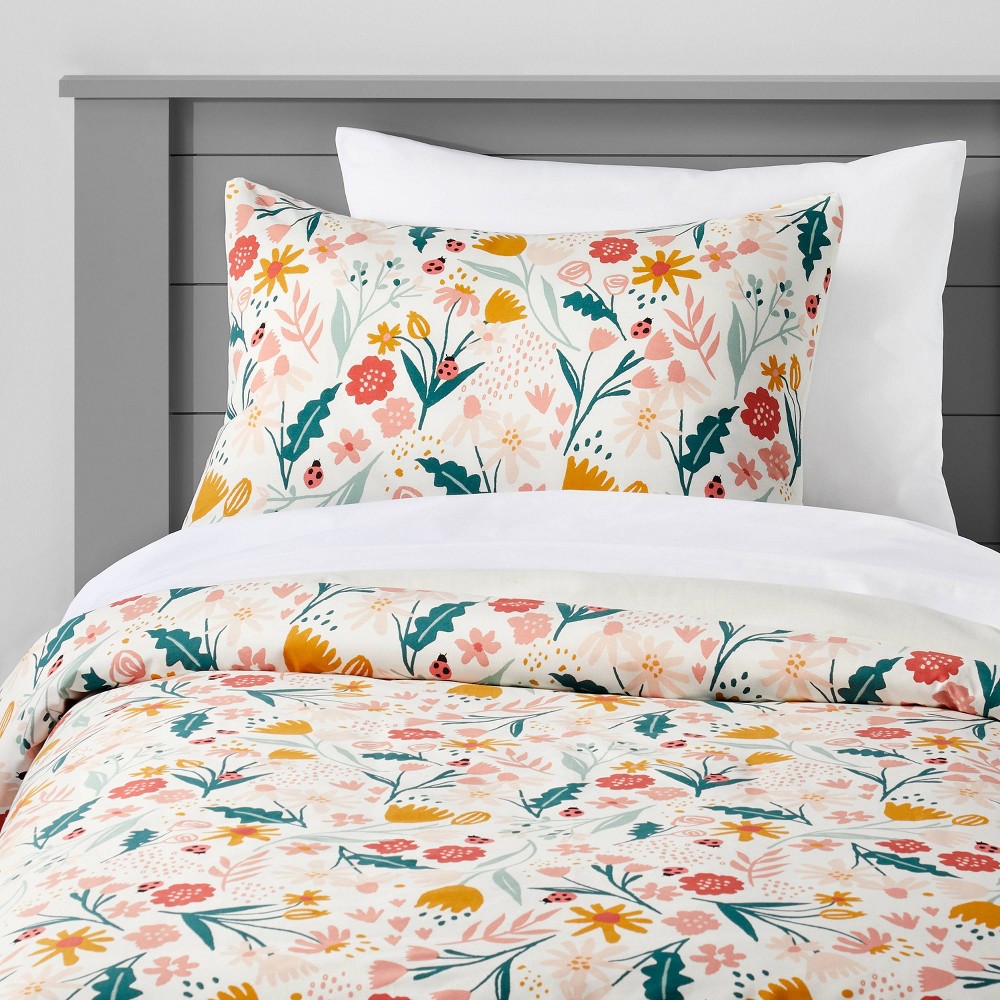 Twin Garden Floral Kids' Duvet Cover - Pillowfort™