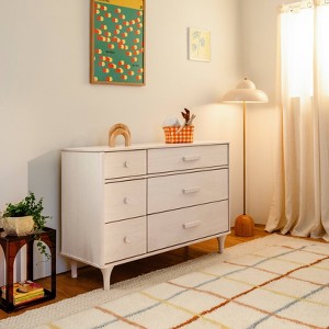Babyletto Lolly 6 Drawer Assembled Double Dresser - Washed Natural - 1 of 4