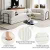 L-Shaped Modular Corduroy Sofa Bed with Iron Frame, Sectional Couch for Apartment or Living Room-Maison Boucle - 4 of 4