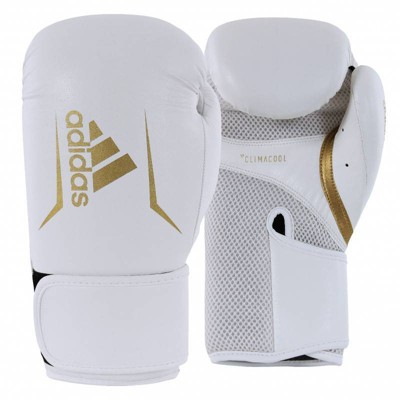 white and gold adidas gloves