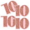 Big Dot of Happiness 10th Pink Rose Gold Birthday - Decorations DIY Happy Birthday Party Essentials - Set of 20 - 2 of 4